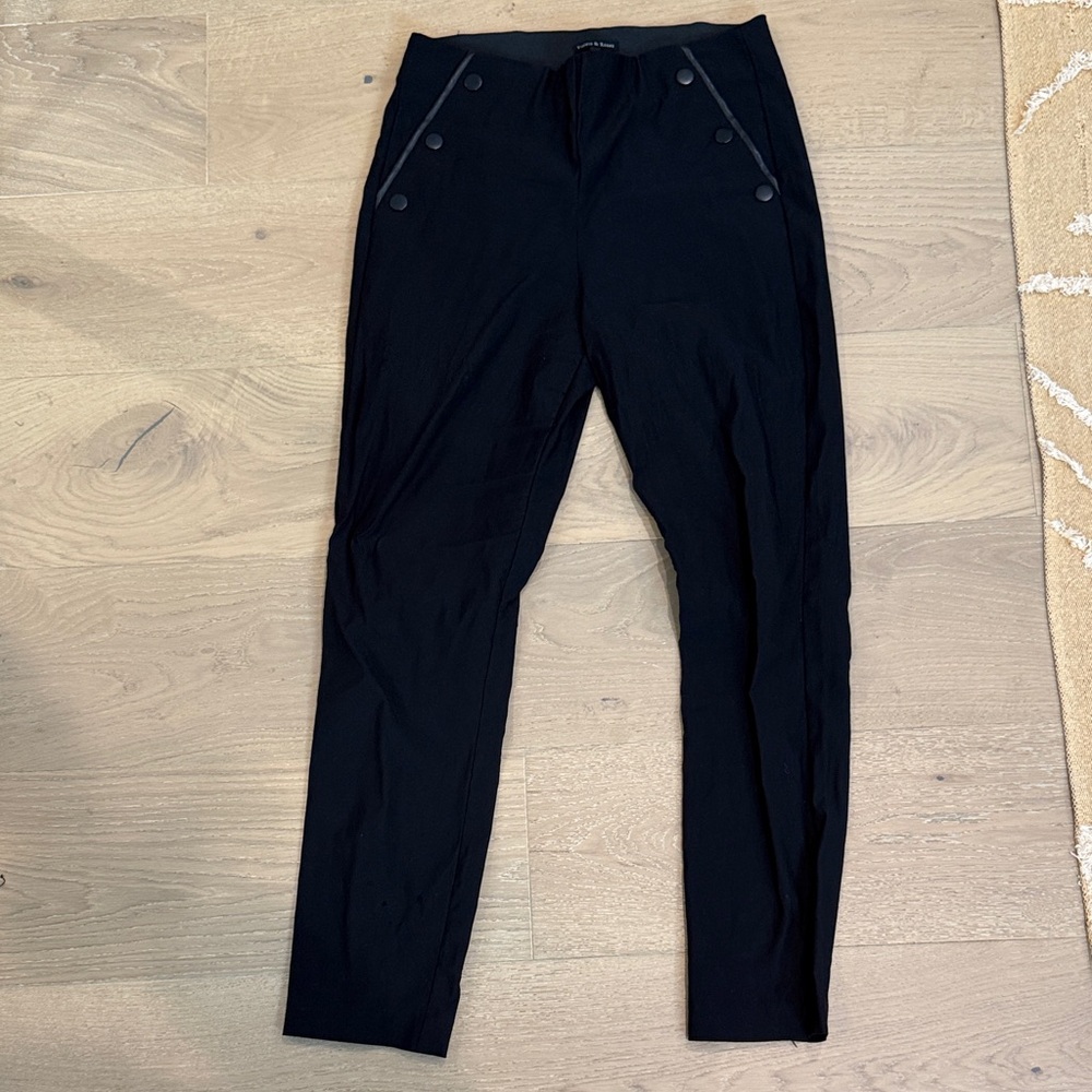 Violets & Roses Elegant Black Pants